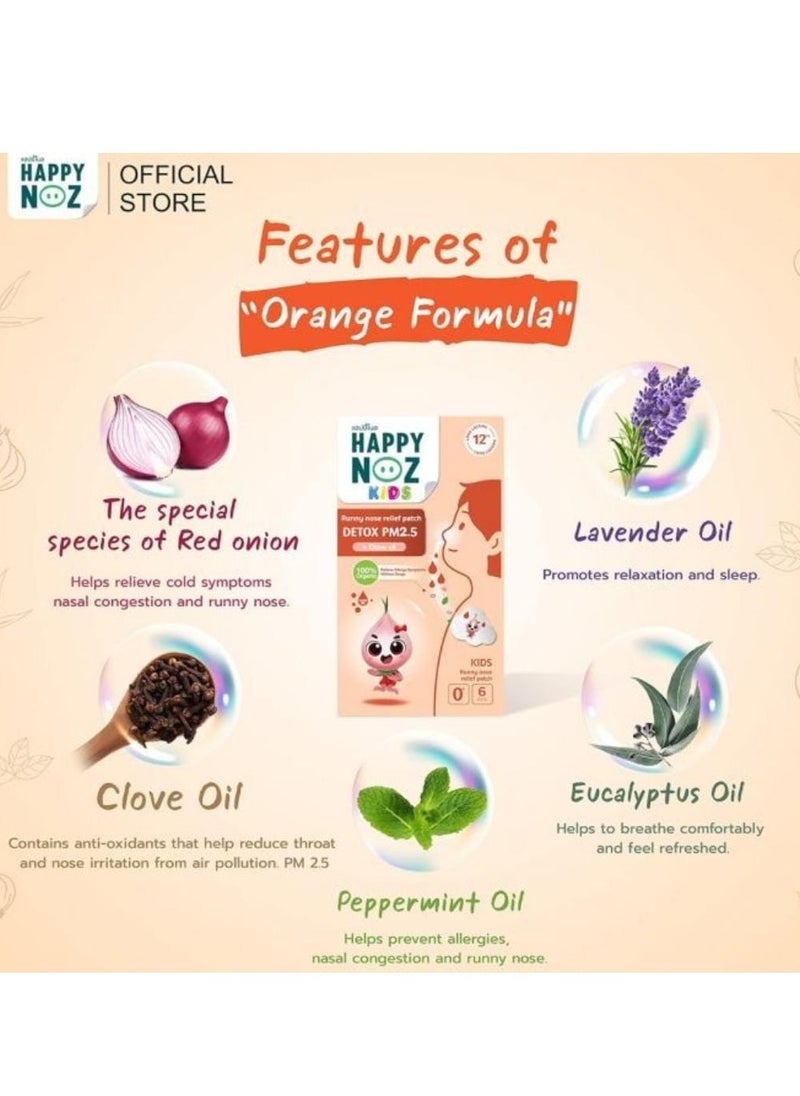 Happy Nose Runny Nose Relief Sticker Detox for Kids with Clove Oil