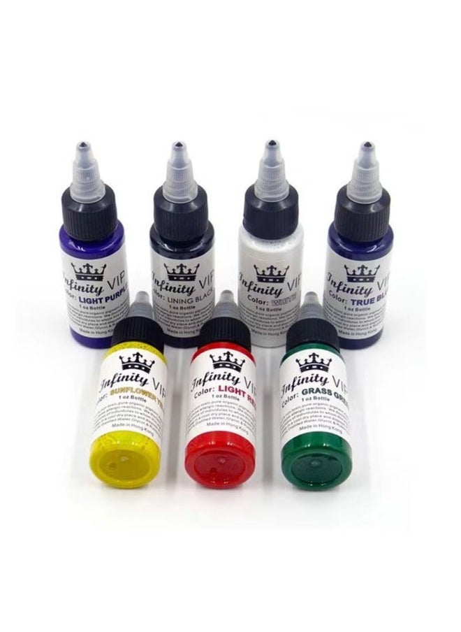 INLINE 7 colors natural plant tattoo pigment ink set  - Image 2