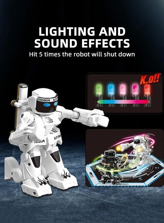 DURKU Cool Remote Control Robots Toy with Light and Sounds, Exciting Robot Battling Toys, 2.4GHz Remote Controlled RC Robot, Innovative Fighting Games, Perfect Gift for Kids 6+. - Image 4