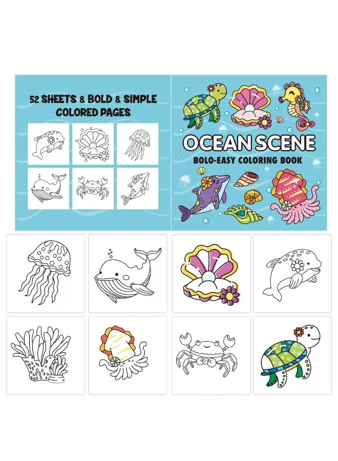 OCENA SCENE BOLO-EASY COLORING BOOK Coloring Book 52 Cartoon Graffiti Suitable For Children Over 4 Years Old - Image 3