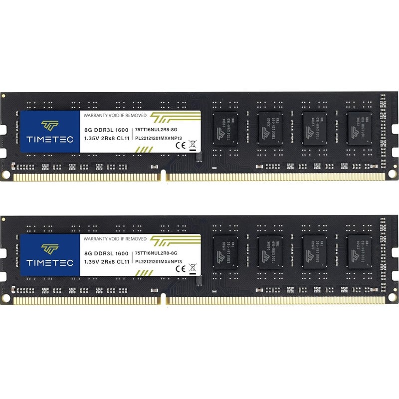 GB 1600MHz DDR3L-1600) PC3L-12800/ PC3-12800 Non-ECC Unbuffered 1.35V/1.5V CL11 2Rx8 Dual Rank 240 Pin UDIMM Desktop PC Computer Memory RAM(SDRAM) Module Upgrade - Image 1