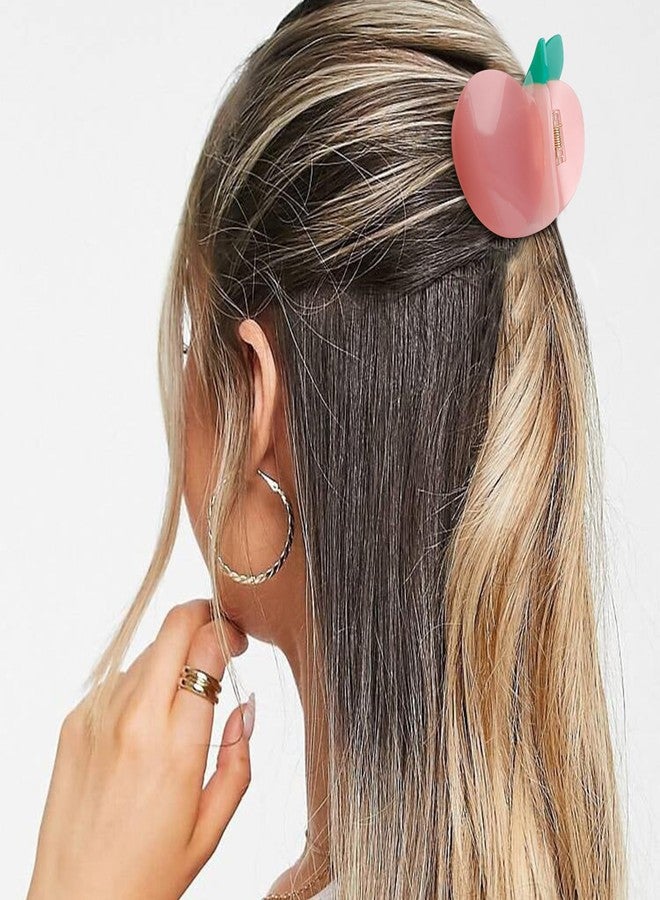 Hapdoo Peach Hair Clips, Cute Fruit Hair Claw Clip for Women Girls, Acetate Hair Accessories Gift - Image 4