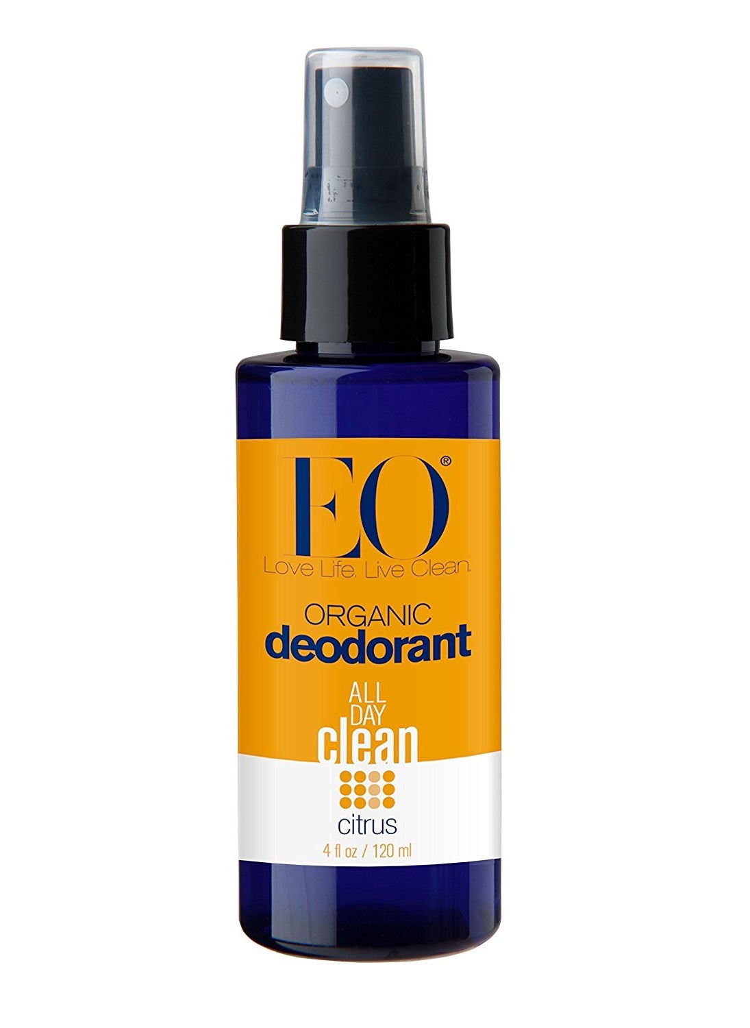 EO EO Organic Deodorant Spray, Citrus, 4 Fluid Ounce 