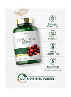 CARLYLE Camu Camu Capsules 2000Mg | 200 Count | With Vitamin C | Nongmo Gluten Free | By  - Image 4