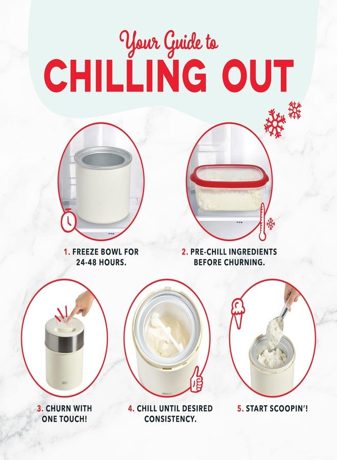 Dash Deluxe Gelato & Ice Cream Maker, 2qt - cream - Image 4