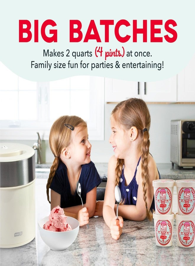 Dash Deluxe Gelato & Ice Cream Maker, 2qt - cream - Image 2