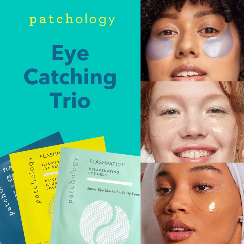 Patchology All Eyes On You Under Eye Mask - Retinol, Collagen & Green Tea Infused - Eye Gels for Dark Circles, Puffiness, & Wrinkles, Eye Patches for Night, Beauty Travel, Reduce Puffy Eyes (6 Pairs) - Image 2