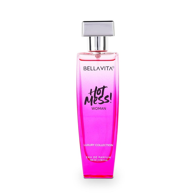 Bella Vita Luxury BellaVita Luxury Hot Mess Perfumes for women (100ml) | Luxury Eau De Perfume for Women | Notes of Citrus, Mandarin, Passion Fruit, Floral & Fruity | Premium French Floral Perfume for Women - Image 1
