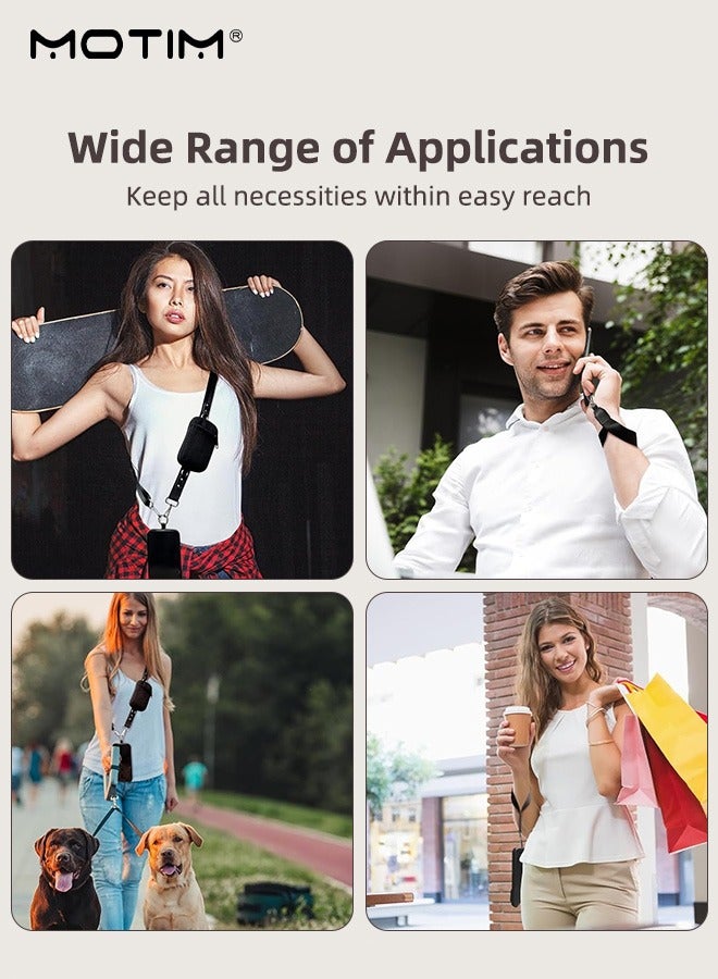 Motim Phone Lanyard Crossbody with Wallet, Adjustable Universal Phone Strap with Wallet, Clip and Go Strap Anti-Theft Crossbody Strap for Most Phones - Image 5