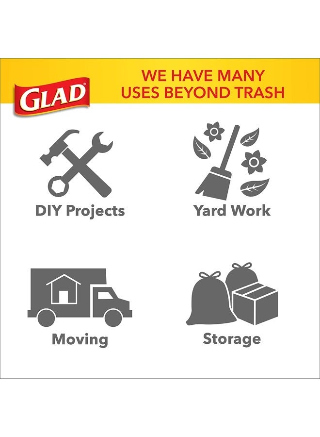 Glad Trash Bags, Strong Quick-Tie Large Garbage Bags - 30 Gallon - 21 Count (Package May Vary) - Image 2