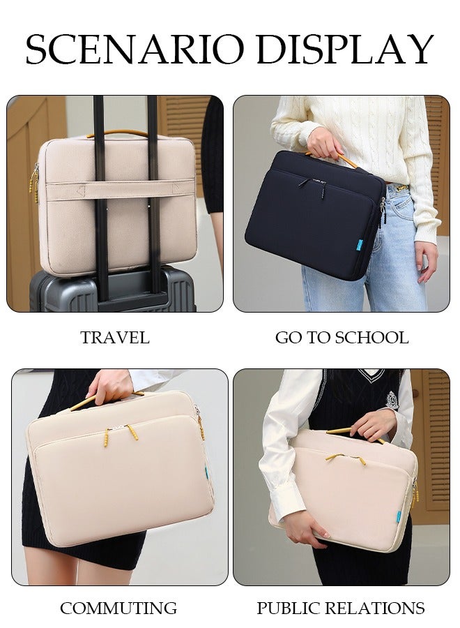 DUNISO 15.6 Inch Laptop Bag Lightweight Computer Bag Travel Business Briefcase Water Resistance Shoulder Messenger Bag Laptop Handbag for Men and Women Work Office  - Image 3