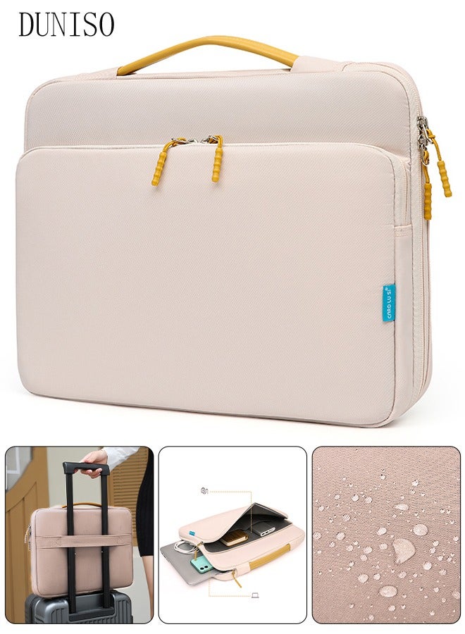 DUNISO 15.6 Inch Laptop Bag Lightweight Computer Bag Travel Business Briefcase Water Resistance Shoulder Messenger Bag Laptop Handbag for Men and Women Work Office  - Image 1