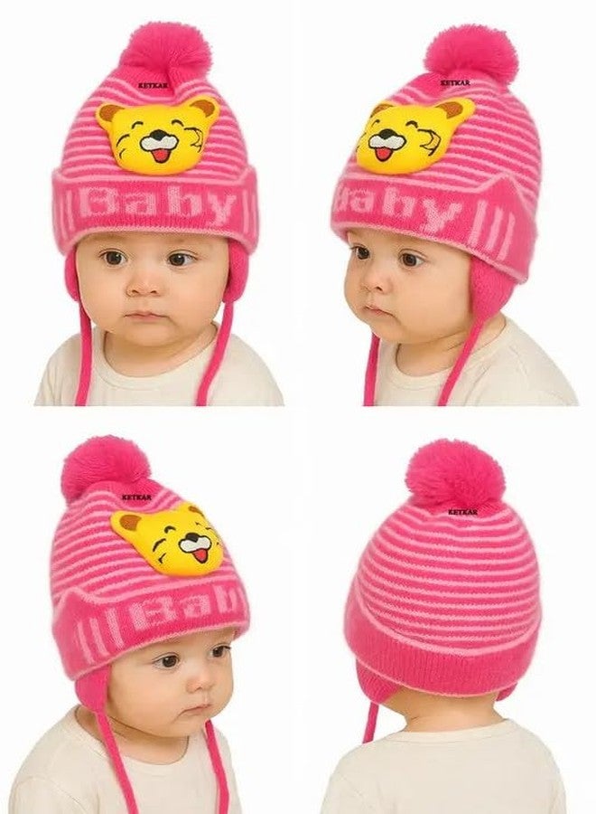 GSXMOL Winter Hat Monkey Caps Baby Winter for Kids Winter Hat Scarf Earflap Hood Caps for 0 Month to 2 Years Pack 3 Multicolour - Image 2