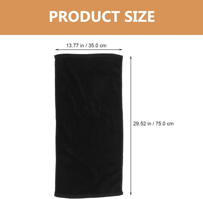 CHILDWEET Black Cotton Bathroom Washcloths 2pcs 100g Soft Skin-Friendly Face Towels for Men Household Hand Towels - Image 2