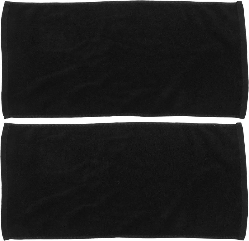 CHILDWEET Black Cotton Bathroom Washcloths 2pcs 100g Soft Skin-Friendly Face Towels for Men Household Hand Towels - Image 1