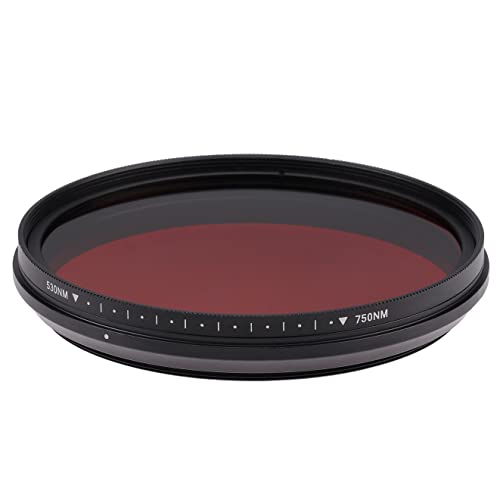 Fotga Six-in-One IR Infrared Adjustable Neck X-Ray Glass Filter Infrared IR Filter 530nm to 750nm (77mm) - Image 3