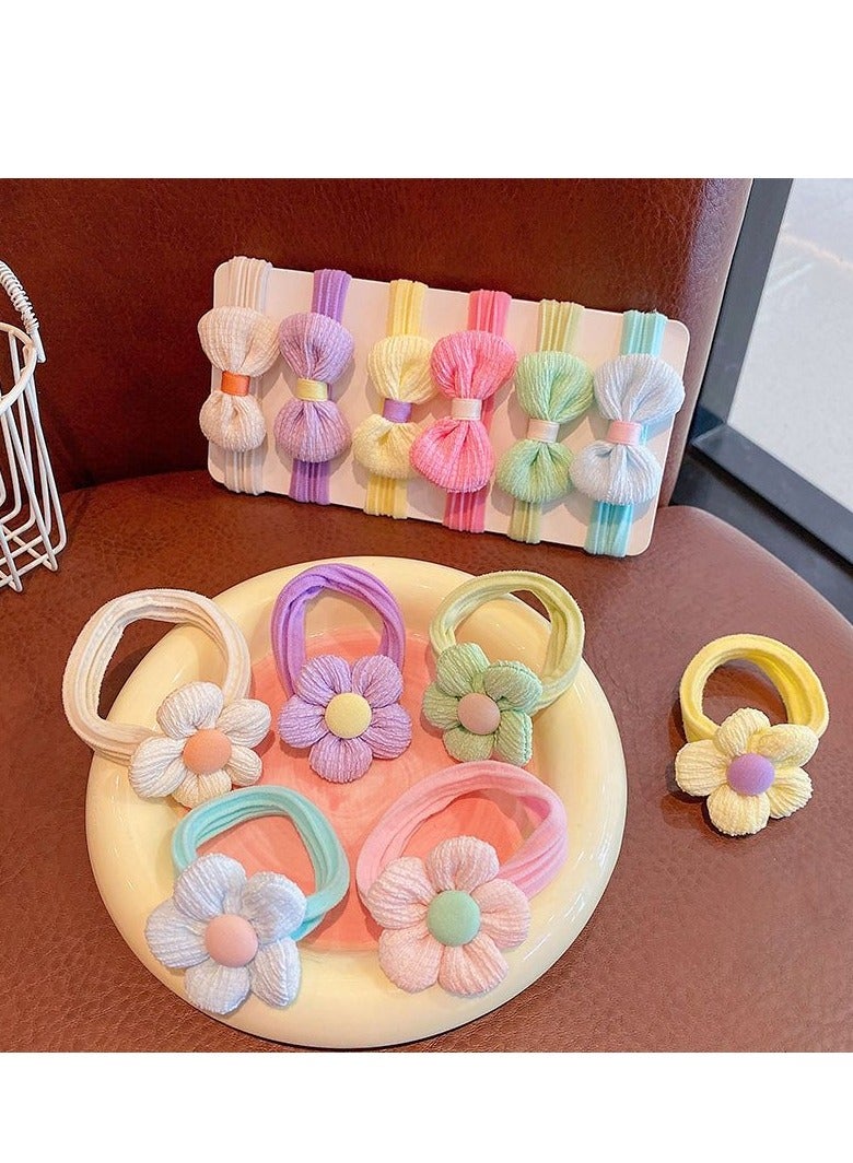 12 حزاما مطاطيا متطورا من أجل الفتيات والأطفال الصغار، وشريطا مطاطية مرنة من أجل الأطفال، وحبال ذيل الحصان - Image 3