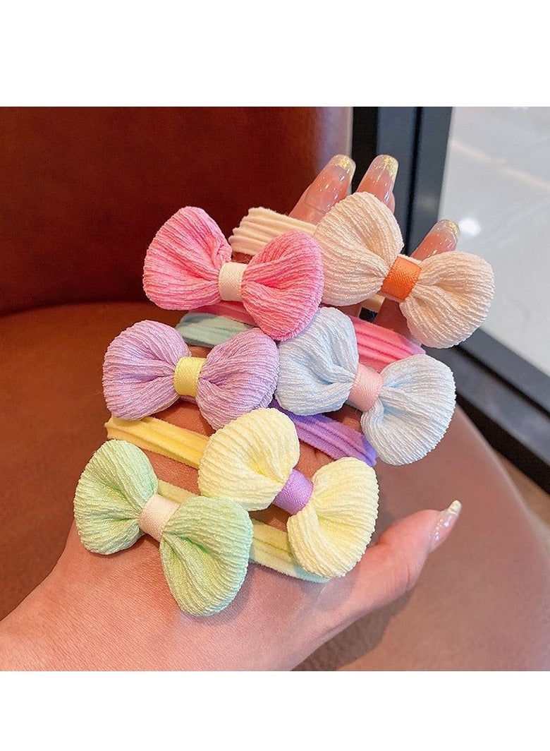 12 حزاما مطاطيا متطورا من أجل الفتيات والأطفال الصغار، وشريطا مطاطية مرنة من أجل الأطفال، وحبال ذيل الحصان - Image 4