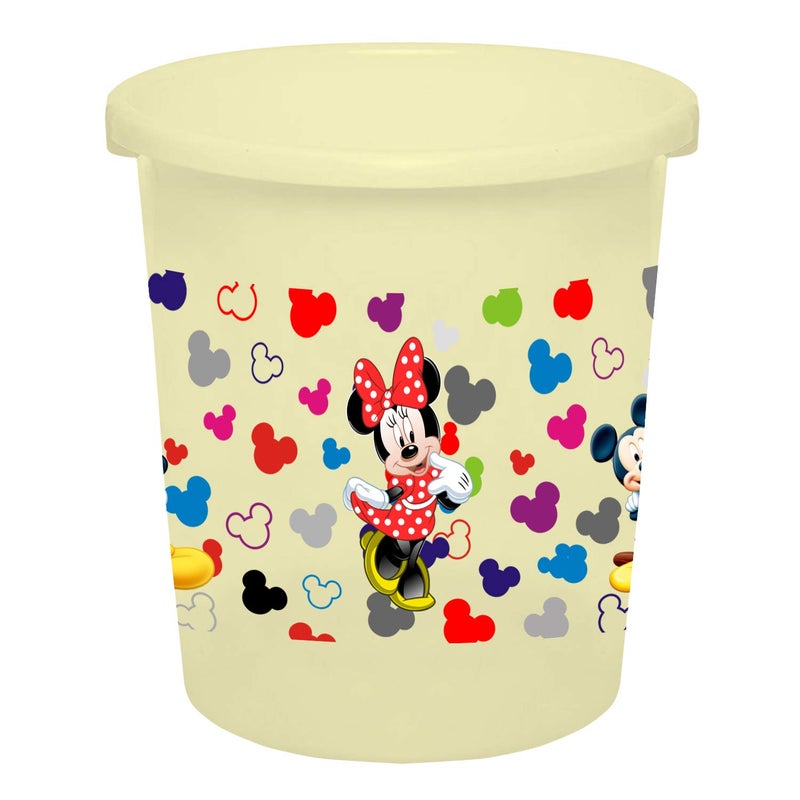 Kuber Industries Disney Team Mickey Print Plastic 2 Pieces DustbinGarbage BinWaste Bin 5 Liters Cream HS_35_KUBMARTS17324 - Image 4