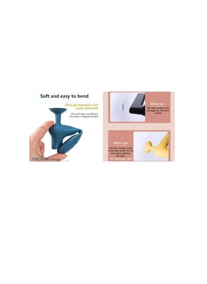 Generic Anti-collision Silicone Door Stopper - Door Handle Cover, 6 Pieces  - Image 5