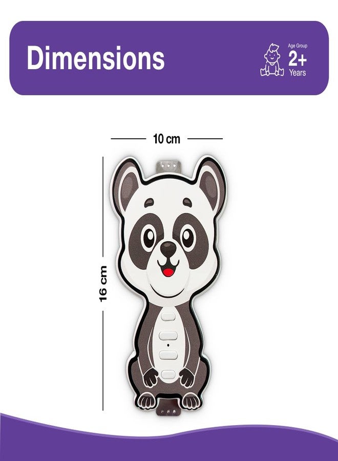 MUMMA MALL Touchy Tunes Panda Touch Music Toy for Kids 2+ Years, Body Touch Sound Sensor Interactive Learning Toy with 4 Modes, LED Lights, Auto Shut-Off Educational Toy - Image 3