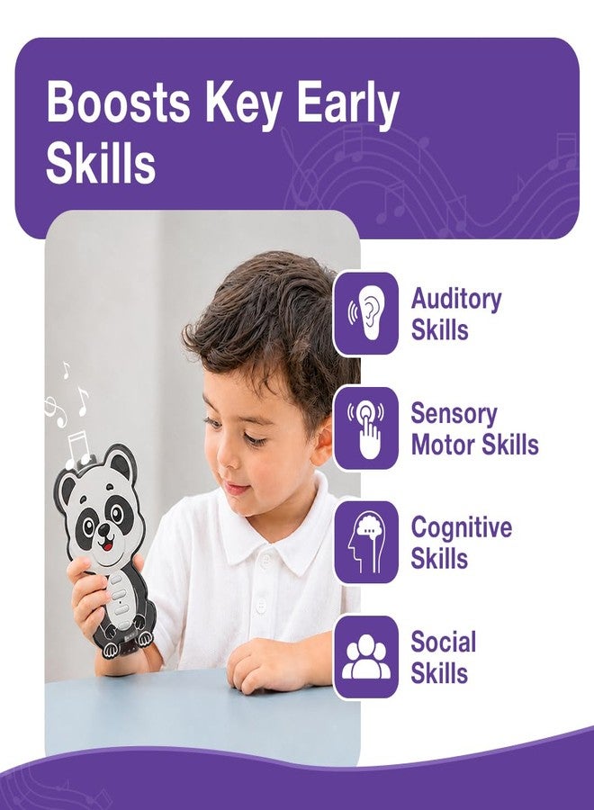 MUMMA MALL Touchy Tunes Panda Touch Music Toy for Kids 2+ Years, Body Touch Sound Sensor Interactive Learning Toy with 4 Modes, LED Lights, Auto Shut-Off Educational Toy - Image 2