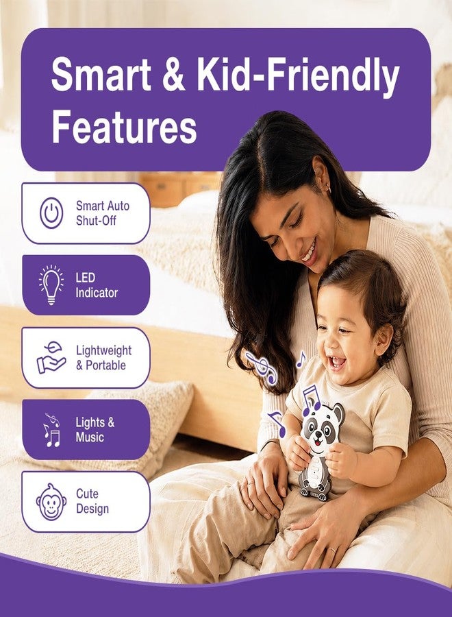 MUMMA MALL Touchy Tunes Panda Touch Music Toy for Kids 2+ Years, Body Touch Sound Sensor Interactive Learning Toy with 4 Modes, LED Lights, Auto Shut-Off Educational Toy - Image 5