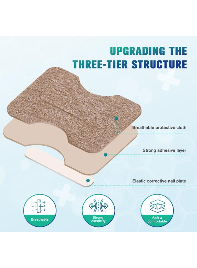FERYES 50 PCS Breathable Ingrown Toenail Corrector Patch with DoubleEnded Stainless Steel Toenail Lifter Comprehensive Toenail Care Solution - Image 4