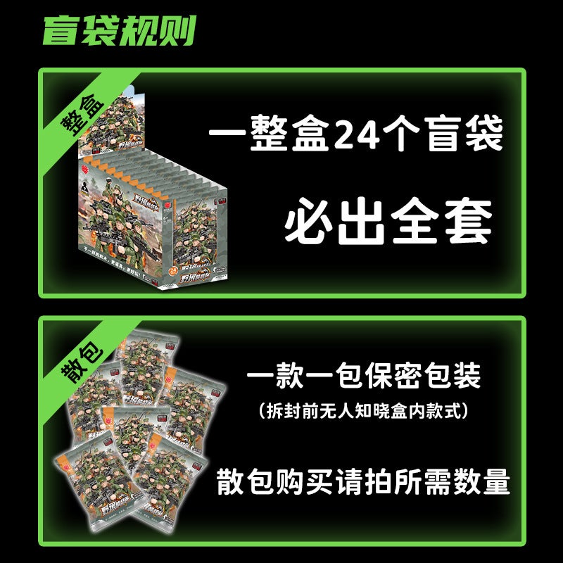Xiangjun Building Blind Bag Series Simulation Military Man 1:36 Border Defense Force Anti-Terrorism Special Police Model Doll 1050 - Image 5