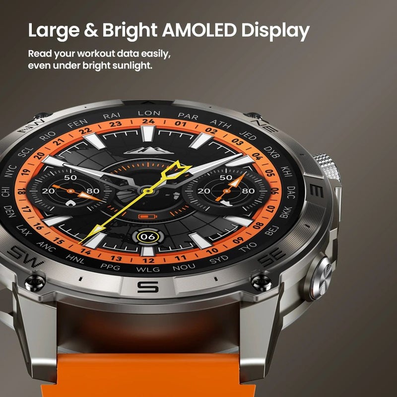زيبليز ساعة ذكية Zeblaze Stratos 2 Plus - أسود - Image 2