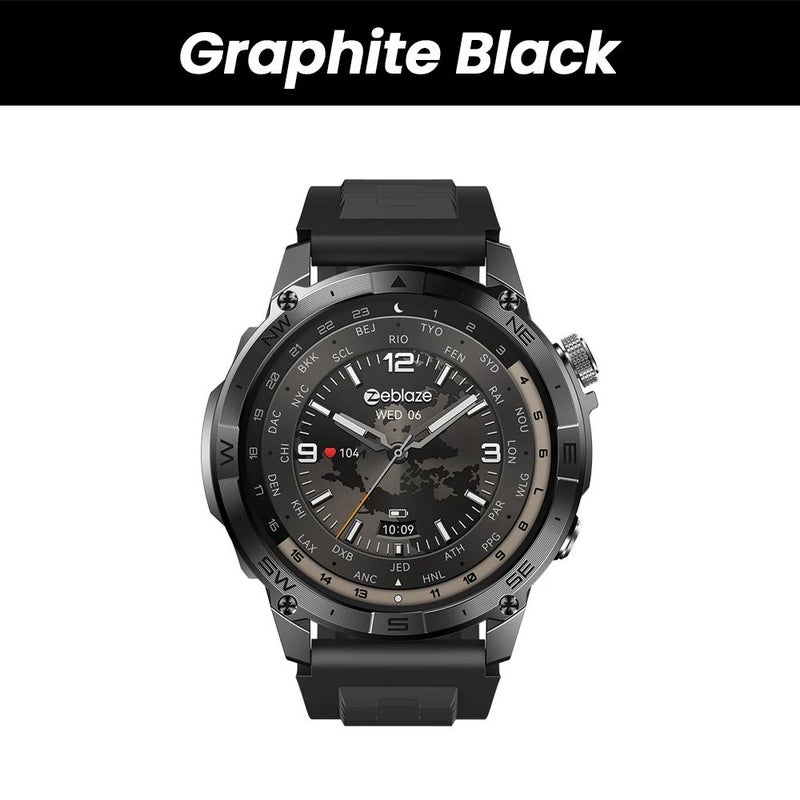 زيبليز ساعة ذكية Zeblaze Stratos 2 Plus - أسود - Image 1