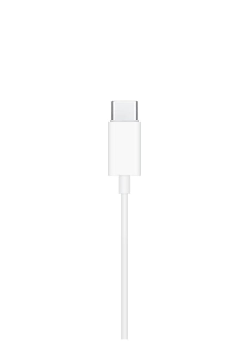 TecV - Earbuds with USB C Wired Earbuds with Microphone & Volume Control, In-ear Headphones for iPhone 15 Pro Max, iPad Pro/Air, Samsung (White) - Image 1
