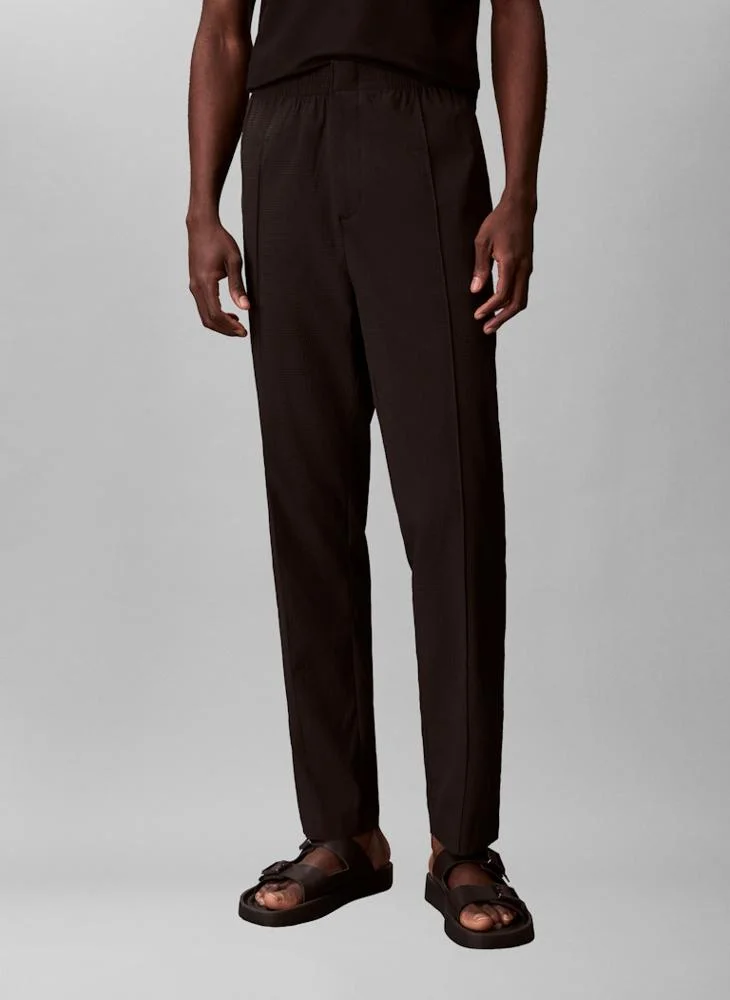 CALVIN KLEIN  Seersucker Pull-on Trousers for Men | Best Price UAE