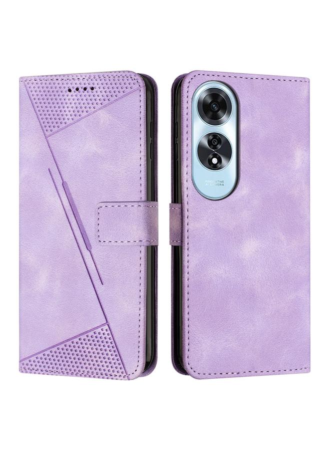 S-TOP Case For OPPO A60 4G Dream Triangle Leather Phone Case with Lanyard - Image 1
