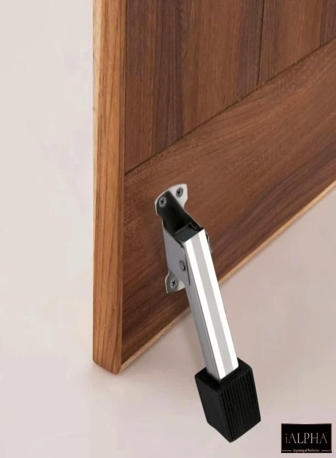 iALPHA® Stainless Steel Door Kit for Single Door/Door Hardware/Door Accessories (16Mm×10 Inch Al-Drop,8 Inch Latch, 7 Inch 2 Handles,7 Inch Tower Bolt and 4 Inch Door Stopper) Silver - Image 4