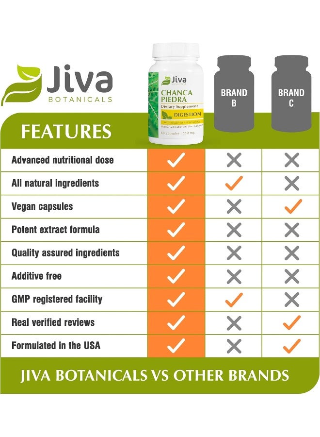 Jiva Botanicals - Chanca Piedra Stone Breaker - Formulated from Chanca Piedra Herb - 60 Capsules - Image 5