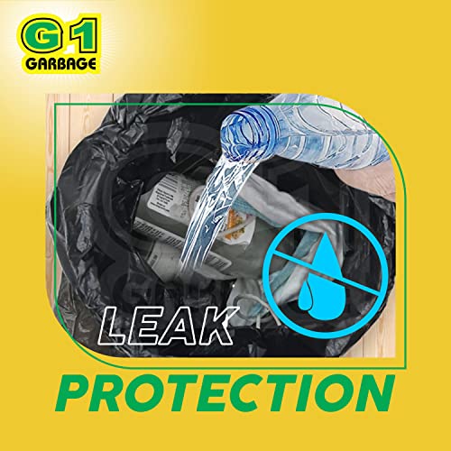 G1 G 1 Garbage Bags | 25 X 30 Inches | Large | 140 Bags | 10 packs| Dustbin Bag | Trash Bag | Black Color - Image 5