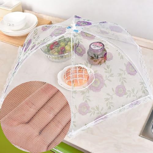 Hodaqe 25 Inch Food Cover for Outside Reusable Food Tent Fruit Cover Pop-up Food Nets Outdoors Mesh Screen Collapsible - Image 3