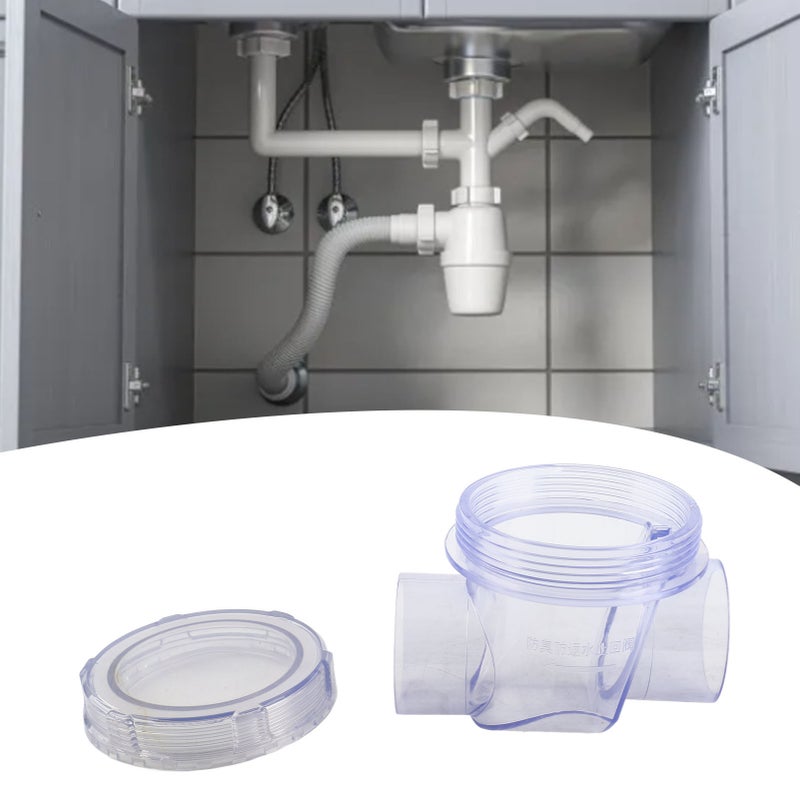 Check Valve Toilet Backwater Backflow Prevention PVC Inline One Way Non Return Valve - Image 5