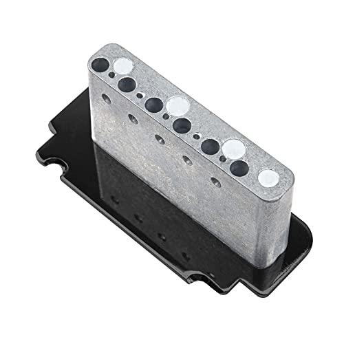 Yootones 1Set Yootones Guitar Tremolo Bridge 6 String Individual Saddle Compatible with Squier Fender Strat Style Electric Guitar Parts (Black) - Image 3