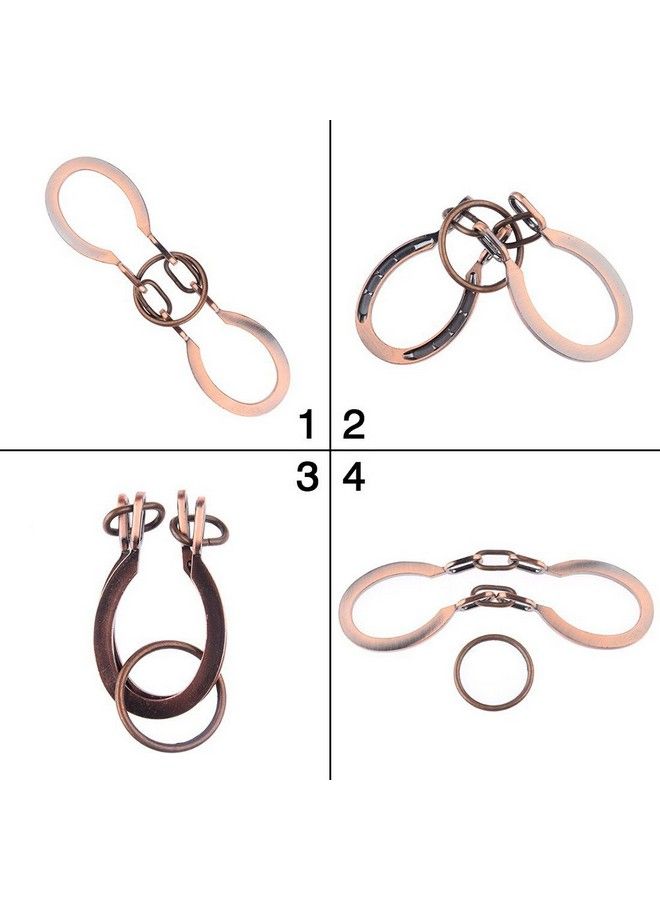 لعبة أحجية حدوة الحصان المعدنية الكلاسيكية - ألغاز تقليدية لتحدي العقل (برونزي، عادي) - Image 3