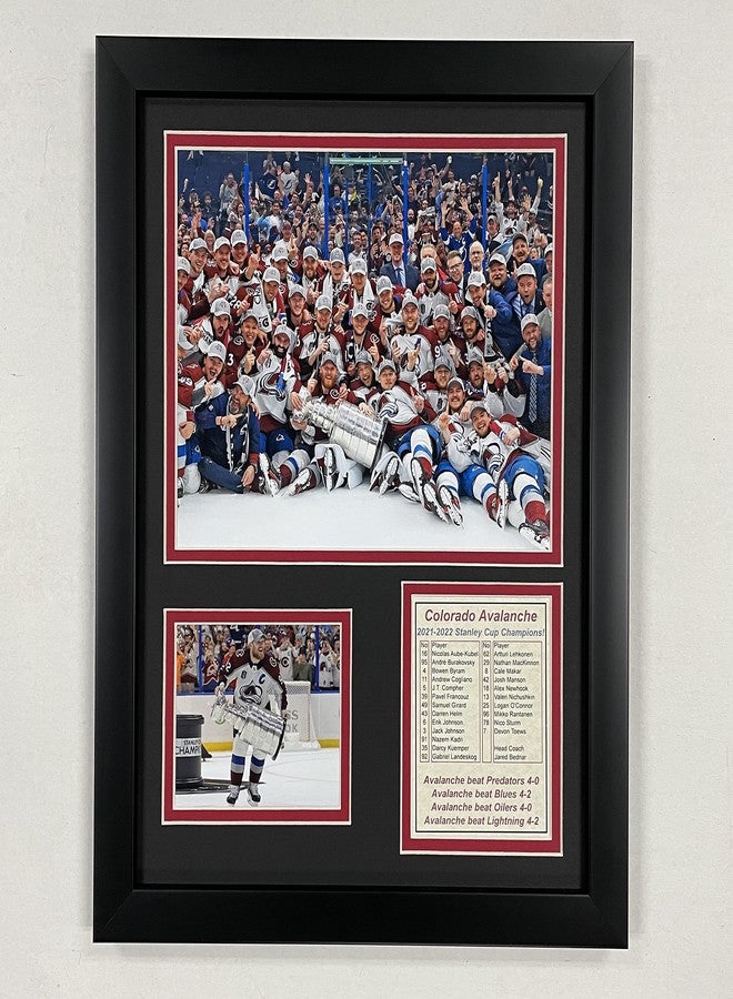 ليجيندز نيفر داي مؤسسة "الأساطير لا تموت" | فريق كولورادو أفالانش | أبطال كأس ستانلي 2021-2022 | صورة مجمعة مؤطرة مقاس 12 × 15 بوصة (احتفال) - Image 1