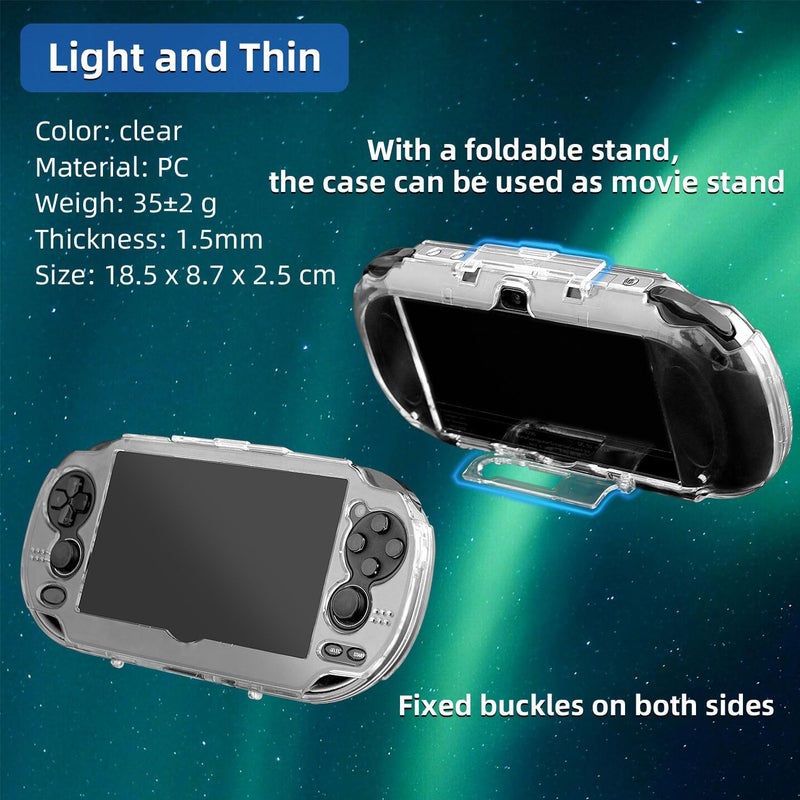 OSTENT Protective Clear Crystal Hard Carry Guard Case Cover Skin for Sony PS Vita PSV 1000 PCH-1000 - Image 4