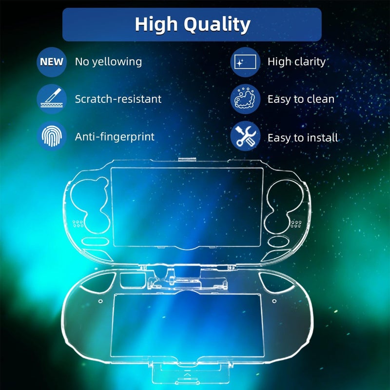 OSTENT Protective Clear Crystal Hard Carry Guard Case Cover Skin for Sony PS Vita PSV 1000 PCH-1000 - Image 3