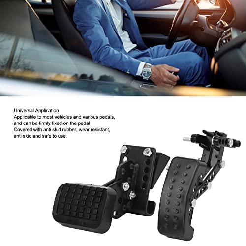 DAUERHAFT Gas and Brake Pedal Extenders, Universal Anti Slip Accelerator Brake Pedal Extensions, Adjustable Length and Angle Vehicles Pedal Extenders with 87 Pcs Brake Pedal Extender Kits, for Most Cars - Image 2