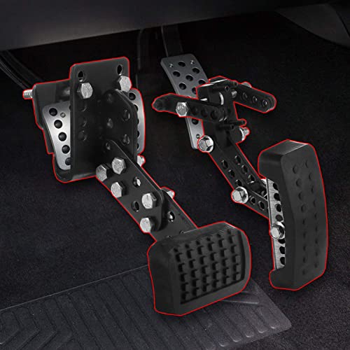 DAUERHAFT Gas and Brake Pedal Extenders, Universal Anti Slip Accelerator Brake Pedal Extensions, Adjustable Length and Angle Vehicles Pedal Extenders with 87 Pcs Brake Pedal Extender Kits, for Most Cars - Image 5