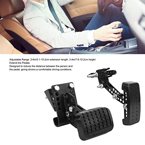 DAUERHAFT Gas and Brake Pedal Extenders, Universal Anti Slip Accelerator Brake Pedal Extensions, Adjustable Length and Angle Vehicles Pedal Extenders with 87 Pcs Brake Pedal Extender Kits, for Most Cars - Image 3