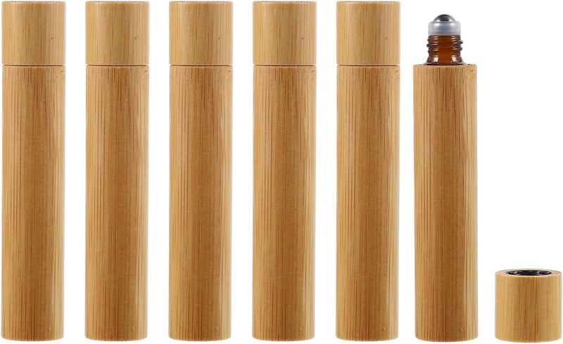 6pcs 10ml Roller Ball Bottles Refillable Empty Perfume Roll-on Bottles for Essential Oil Massage and Travel - Image 1