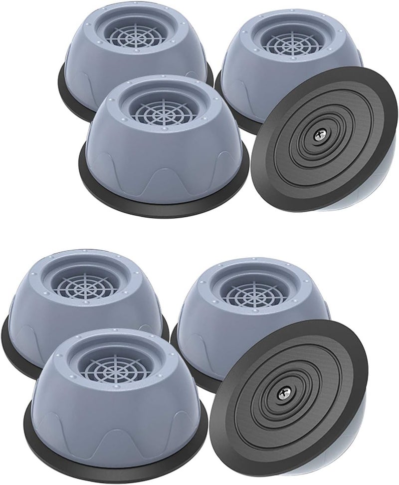 Multi-Purpose Appliance Riser Pads – 4 PCS Anti-Vibration and Anti-Slip Stands for Washing Machines, Dryers, Refrigerators & Kitchen Equipment (Two packs (8 pieces))