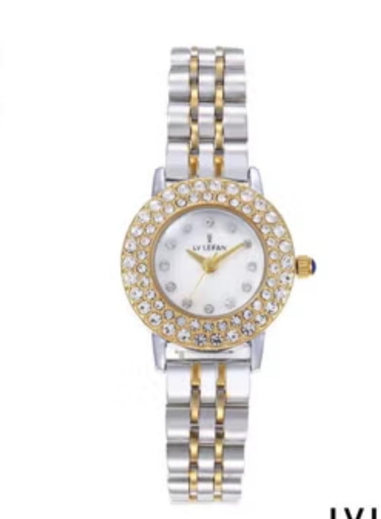 Women's watch with high quality polished stainless steel closure